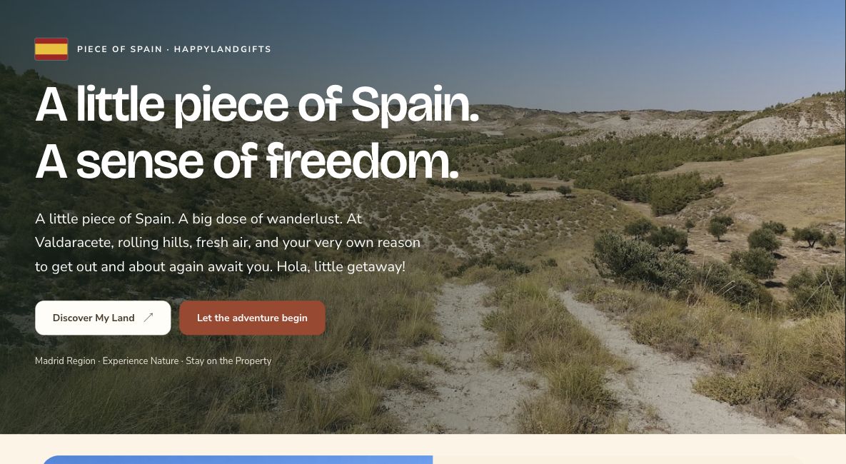 Actual English Spain Land Register page shown on a laptop