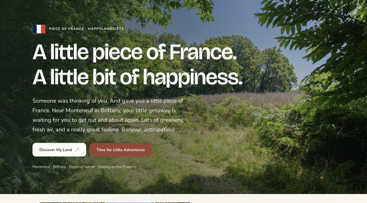 Actual English France Land Register page shown on a laptop