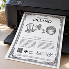 HappyLandGifts – Piece of Land Ireland Digital: persönliches Geschenk mit einem Stück Irland und Urkunde zum Selbstausdrucken am Drucker / personalized gift with a piece of land and printable certificate