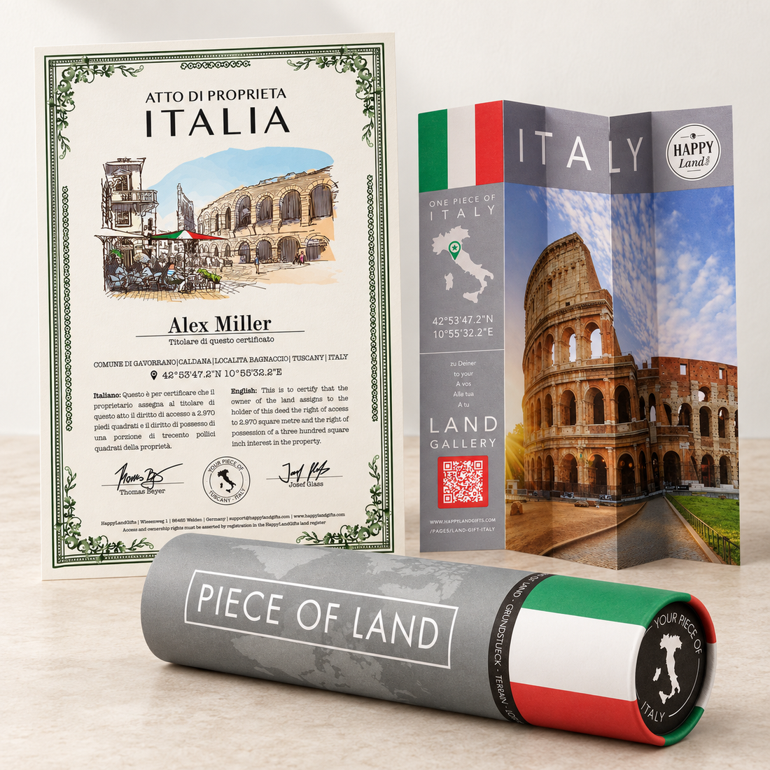 Echtes ITALIEN Grundstück als Geschenk