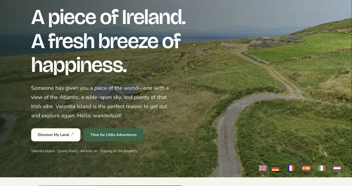 Actual English Ireland Land Register page shown on a laptop