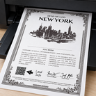 HappyLandGifts – Piece of Land New York Digital: persönliches Geschenk mit einem Stück New York und Urkunde zum Selbstausdrucken am Drucker / personalized gift with a piece of land and printable certificate